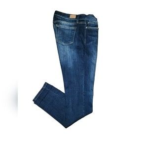 Judy Blue Dark Wash Blue Denim Stretch Comfort Skinny Fit Jeans Size 15/32